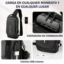 YC-HOGAR Men Crossbody Bags - Black - View 4