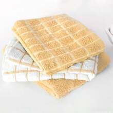 Ritz Toalla de cocina de calidad, altamente absorbente, súper suave, de larga duración, 100% algodón, toallas de mano, paños de té, toallas de bar, paquete de 6, 12 x 12 pulgadas, ío(Straw Paquete de 3) - Multicolor - Ver 6