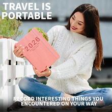 1pc 2026 New Spiral Bound Planner Notebook, 400 Pages Daily Schedule Calendar Diary, Time Management Self-Discipline Tracker, 365 Days Planner, Suitable For Office, School, Back To School Season And More