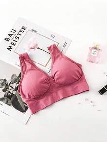 5pcs/Set Women's Wireless Sports Bras, Sexy Supportive Yoga Camisole Activewear For Fitness, Running, Yoga. Please Order One Size Up As The Size Runs Small. - Multicolor - View 3