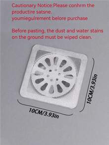50pcs/30pcs/10pcs/3pcs Anti-Clogging Drain Filter, Hair Catcher For Shower And Bathtub, Easy To Install Drain Filter Stickers, Disposable Drain Cover, Suitable For Kitchen Sink And Laundry Room, Effectively Blocks Hair And Prevents Pests.