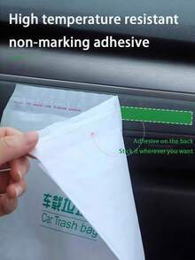 Adhesive Car Trash Bags, Freestanding For Living Room, Bedroom, Vehicle - Multipurpose Garbage Bag Set, Essential For Business Travel, Back To School, Vacation - Multicolor - View 10