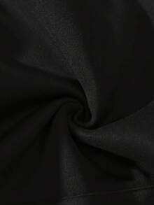 [Plus-Size Sports Sweatshirt]Women's Hoodie With 'WICKED' Text And Star Design- Black Casual Pullover With Pockets, Geometric Pattern, Long Sleeves And Hood, Suitable For Autumn And Winter, Casual Wear Hoodie |   Fashionable Casual Hoodie |   Comfortable Fit Hoodie |   Relaxed Fit |   Plus Size - 黑色 - 查看 5