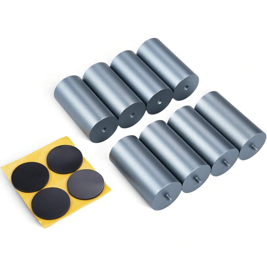 8 columnas de aumento de altura para máquina de grabado láser (longitud L60 mm, diámetro D30 mm) - Accesorios para máquinas de grabado láser - Azul - Ver 1