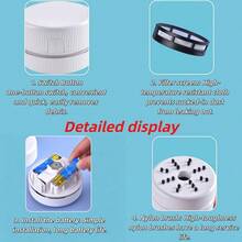 Miniature Desktop Vacuum Cleaner In Multiple Colors - Cordless Battery, Portable And Long-Lasting - Multi-Scene Handheld Cleaning Tool - Can Clean Dust, Debris, Snack Crumbs, Etc. - Suitable As A Back-To-School Gift - Batteries Not Included - Multicolor - View 9