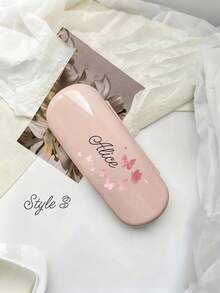 定制姓名眼镜盒，个性化太阳镜盒，定制硬壳眼镜盒，男女通用可定制眼镜盒，硬质太阳镜盒，生日礼物，周年纪念，旅行，便携防压，送给他/她，男朋友，女朋友，家人，学生，上班族，祖父母，学校，家庭，工作场所，定制眼镜配件，复古服饰 - 彩色 - 查看 10