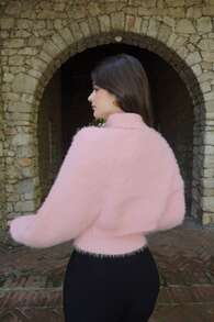 DAZY Set de 2 piezas de mujer con cárdigan de manga larga de unicolor y suéter sin mangas de cuello alto, otoño/invierno Y2k