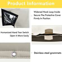 1个装回流防止器盖，回流防止器保护罩，冬季压力真空断路器盖，灌溉回流阀隔热罩，喷灌阀门防雪防晒罩 - 黑色 - 查看 4