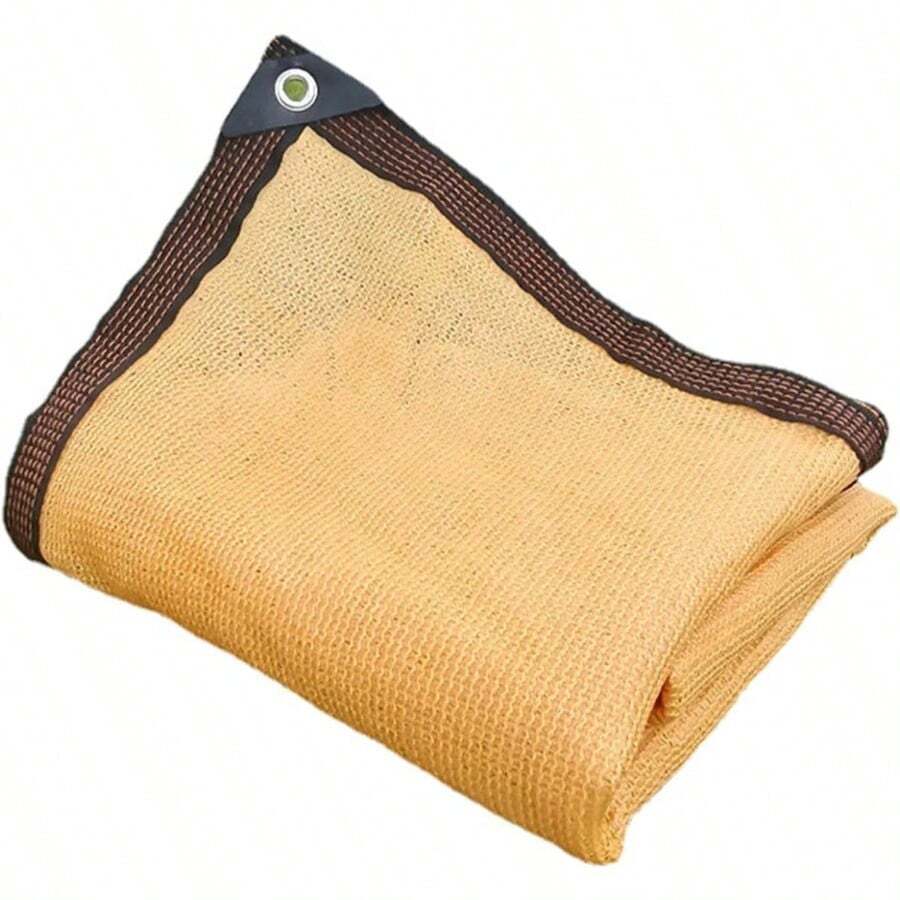 Zanotva 90% Sun Shade Cloth Beige Shade Net with Grommets Sunblock Garden Mesh UV Resistant Net for Outdoor Plant Greenhouse FlowersShade Cloth - Beis - Ver 1