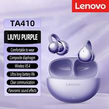 Lenovo TA410 2025 Latest Model Bluetooth Earphones, Bone Conduction Technology, Ultra-Light 2.8g Design, Suitable For Running, Gym, Yoga, Etc., IPX5 Sweatproof, 24-Hour Playback With Charging Box, Bluetooth 5.4 Gaming, HIFI Spatial Sound Effects,Bluetooth Headphones, HD Mic With Clear Voice, Compatible With IPhone Android Tablet PC Computer - Multicolor - View 12