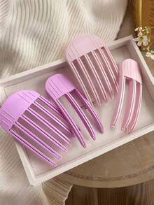 蓬松刘海发夹，男女通用，风梳造型，无痛提拉夹，轻松打造蓬松休闲发型，增加发量，美发产品，护发产品，女士旅行必备，浴室必备，发饰，化妆工具，日常用品