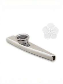 1件金属哨子乐器，口琴吹嘴哨子，吉他伴侣，金属卡祖笛，简单易学的特色乐器 - 彩色 - 查看 9