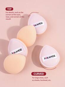 MAANGE 5/10 miếng bông trang điểm mini thoải mái, dễ sử dụng, phù hợp cho trang điểm mặt hàng ngày, có thể dùng để tạo khối, trang điểm mắt và khóe mắt, phụ kiện trang điểm và quà tặng cho bạn bè, quà khuyến mãi, đồ dùng du lịch giá rẻ, vật dụng cần thiết khi đi du lịch. - Hồng - Xem 11