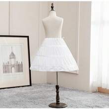 1pc Children's Petticoat Princess Dress Flower Girl Lining Dress Formal Wear, 55cm Steel Boned With Ribbon Lace, Suitable For Stage Performance