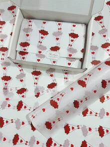 60/30/10 حزمة هدايا ورد الحب لعيد الحب - ورد بحجم 20 * 34 بوصة وتصميم فيونكة الحب، تغليف واقي خفيف الوزن، فيونكة حب وردية، تصميم حزمة الورد، نمط بالون الحب، مستخدم لتغليف الهدايا، حماية العناصر الهشة، ديكور المناسبات (الحب، باقة الورد)، ديكور عيد الحب - باقة ورد - مشاهدة 5