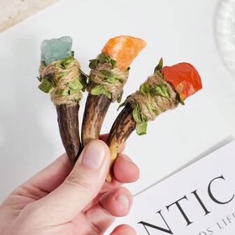 1 st mini naturlig ädelsten rosenkvarts och ametistkristallspira rå sten häxa trollstav fina barnstavar för kreativ lek halloweendekorationer julklapp vårdekorationer