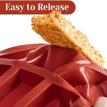 1Pack Silicone Granola Bar Molds, 12 Cavity Rectangle Protein Bar Mold Silicone Baking Molds For Butter/Chocolate/Candy/Cereal/Energy Bars - Multicolor - View 7