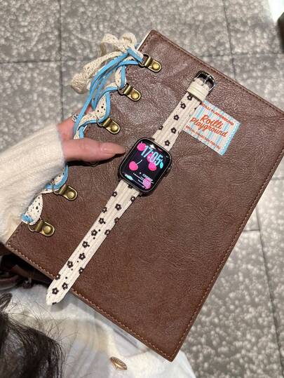 Leopard Print Velvet Buckle Band Compatible With IWatch Ultra 2/SE/Series 10-1, Soft Corduroy Strap For 38mm-49mm Men Women