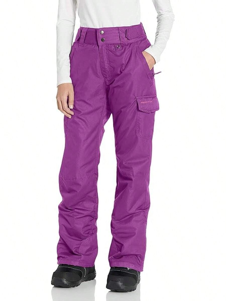 Women's Snow Sports Insulated Cargo Pants - 李子 - 查看 1