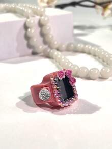 New Rhinestone Decorated Electronic Counter, Convenient Manual Press Counting, Multiple Colors Available, Suitable For Prayer Counting, People Counting And Other Functions - Multicolor - View 5