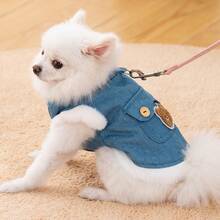 Hundegeschirr-Kleidung für Teddy & kleine/mittlere Hunde (Hinweis: Neue und alte Stile werden zufällig versendet) - Blau - Übersicht 4