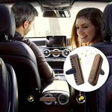 Juego de aromaterapia con clip para rejilla de ventilación del coche de madera de nogal natural, incluye 4 varillas de fragancia reemplazables (recambios no incluidos) - Sistema de fragancia con clip para el salpicadero, rejillas de ventilación y salidas de aire acondicionado, sin difusor necesario, regalo ideal para padres y propietarios de automóviles - registro - Ver 2