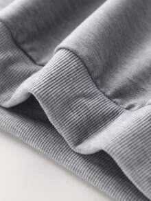 Áo nỉ in nơ dáng casual cho bé gái, thích hợp cho mùa thu/đông, áo chui đầu cổ tròn, thời trang cho mặc hàng ngày, lễ tốt nghiệp, tựu trường, ngày Nhà giáo, họp mặt, tiệc tùng, du lịch. - Xám - Xem 5
