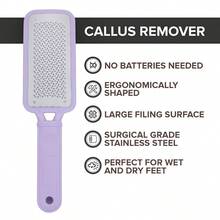 1pc Stainless Steel Pedicure Foot File, Foot Heel Scraper, Foot Rasp Foot File And Callus Remover For Feet, Foot Scrubber For Dead Skin - Multicolor - View 9