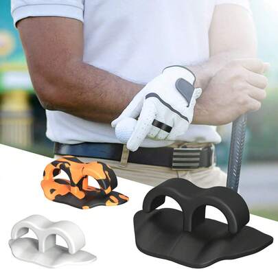 2pcs This Golf Grip Correction Pad Enhances Hand Placement And Improves Swing Form, Fitting Most Standard Golf Club Grips. Its Ergonomic Design Guides Your Hands To The Correct Position (Reducing Common Grip Mistakes), Helping Build Muscle Memory For Consistent, Accurate Swings. Perfect For Beginners Or Golfers Refining Their Grip Technique.