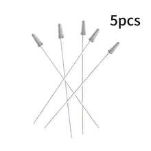 Escova de Limpeza de Garrafa e Canudo de Aço Inoxidável de 17,5 cm/6,88 pol., Escova de Cerdas Macias em Espiral para Limpeza de Pequenos Furos e Frestas