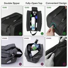 XAPY ICISM Tetry Bag For Men - Ea Large Dry Wet Separate Dopp Kit Ical Molle Travel Tetry Bag Water-Reant Shang Bag For Adult Black - 彩色 - 查看 5