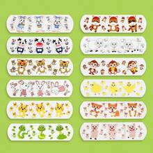 120片/套 卡通可爱迷你儿童透气透明防水创可贴