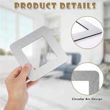 1 buah/2 buah/4 buah Penutup Saklar Lampu Modern - Pemasangan Tempel, Pelat Dinding Perekat dengan Bingkai Logam, Tidak Perlu Kabel, - Kompatibel dengan Saklar Lampu Standar - Untuk Ruang Tamu, Kamar Tidur, Kantor - MultiWarna - View 6