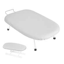 Portable Table Top Ironing Board – Foldable Design With Non-Slip Legs & Built-In Iron Rest - Grey - View 8