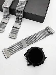 1 pièce Bracelet à dégagement rapide en acier inoxydable durable pour Garmin Fenix 8/7/6/5/935 - Bracelet en maille magnétique tressé, 22/26 mm, durable et respirant - Argent - Voir 7