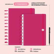 Disco Notebook + Iscool Hardcover 140 Sheets Smart Solid Colors - Hot Pink - View 2