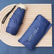 1pc Sun Umbrella, UV Protection Umbrella, Sun & Rain Umbrella, Folding Umbrella, Portable Umbrella, All-In-One Sun Umbrella, Card Bag Umbrella, 5-Fold Umbrella, Capsule Umbrella, Pocket Umbrella, Mini Folding Umbrella, Outdoor Portable Sun Umbrella, With Storage Bag, UV Protection Umbrella, Sun & Rain Umbrella, Sun Protection Product - Default - View 8