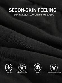 1pc Customizable Men's Boxer Briefs, Black Shorts, Comfortable & Breathable, Printed Pattern, Ideal Gift For Husband Or Girlfriend On Christmas, Valentine's Day, Birthday - Black - View 6