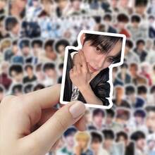 103张ZB1贴纸，ZERO-BASEONE贴纸，Yujin，张昊Ricky，Kpop贴纸，DIY剪贴簿贴纸，礼品包装贴纸，桌面装饰贴纸，水瓶和手机壳装饰贴纸，派对装饰贴纸 - 彩色 - 查看 4