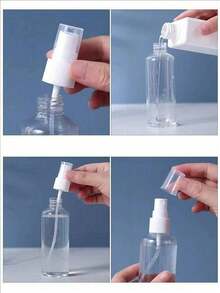 زجاجات رذاذ صغيرة بلاستيكية، معقمة، للسفر، محمولة، زجاجات فردية، مستحضرات تجميل للوجه، مرطبة، حاويات رذاذ، زجاجات عطور قابلة لإعادة الاستخدام، رذاذات بلاستيك PET شفاف صغيرة، اكسسوارات مكياج محمولة للسفر