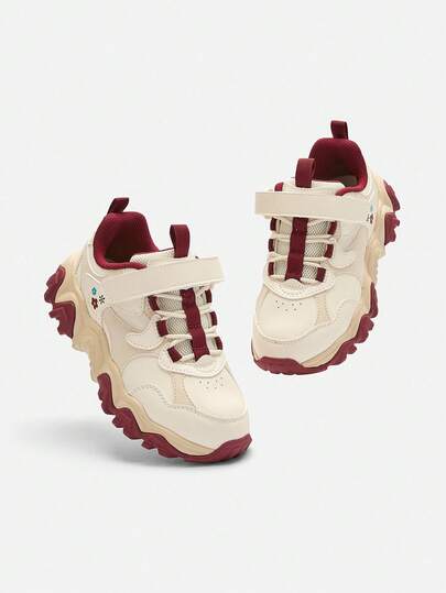 Balabala Chunky Kids Sneakers Boys Girls, Thick-Sole Sport Shoes