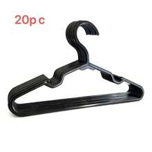 20pcs Plastic Shirt Hangers, Short Neck Shirt Hangers, Z-Shaped Shirt Hangers 30cm, Slim Lightweight Coat Hangers For Shirts Hoodies Jackets Dresses, Space-Saving Non-Slip Closet Organizers For Home Dorm Apartment, Baby Kids And Adult Wardrobe, Travel-Friendly Multi-Purpose Hangers For Seasonal Closet Refresh, Gift-Ready Back-To-School And Holiday Closet Makeover, Easy-Store Stackable Design - Multicolor - View 9