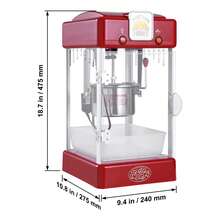 Macchine per popcorn - rosso 300 W - Visualizzare 10