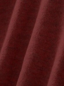 Áo len dài tay cổ chữ V dáng suông dành cho nữ cỡ lớn - Món đồ không thể thiếu trong tủ đồ mùa thu/đông. - Màu Đỏ Sâu - Xem 3