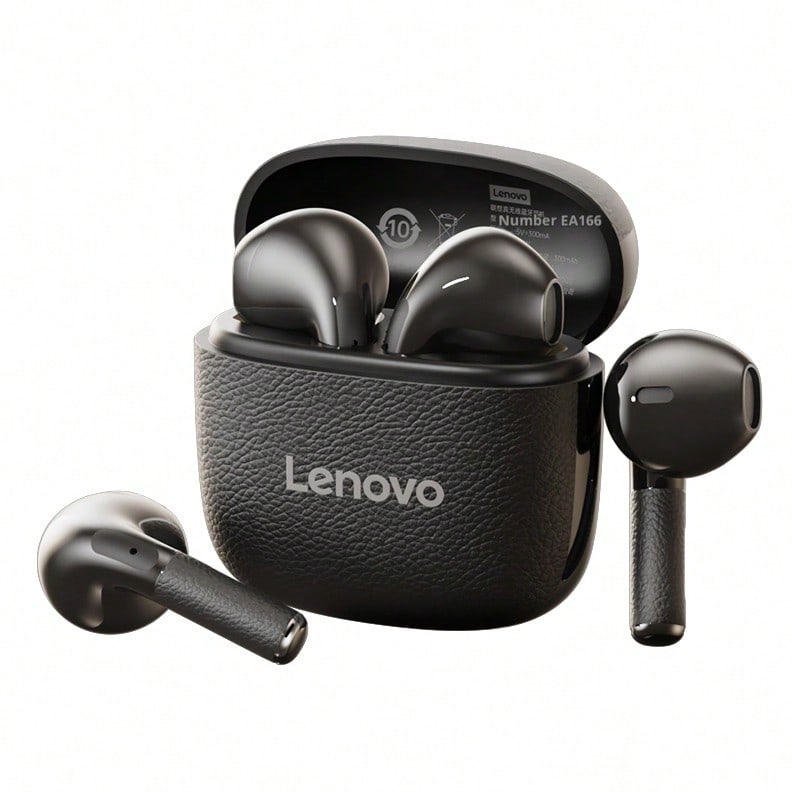 Lenovo EA166 Bluetooth 5.4 Bluetooth Headset: High-Quality Sound, Intelligent Ultra-Clear Call Noise Reduction, IPX5 Waterproof And Sweatproof Rating, Ultra-Low Latency.