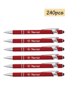 1-120pcs Custom Name Pens, Back To School Supplies For Kids, Personalized Business Engraver Pens Ballpoint, Customized Gel Pens, Customizable Teacher Pens, Stylus Pens For Touch Screens, Retractable Writing Ball Pen, Suitable For Birthday Gifts, Teacher's Day, Back To School Supplies, Daily School, Office, Ideas Gifts For Him/Her, Kids, Friends, Students, Workers, Coworkers, Customized Crafts, Vintage, Home & Living, Christmas Home Atmosphere, Souvenirs, Reusable, Adorable, High-Quality, Office Decor, Elegant Living - Multicolor - View 30