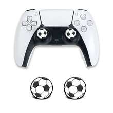 Football Themed Joystick Hat Silicone Cap, ONE 360 Mushroom Head Button Soft Rubber Cap - Black and White - View 6