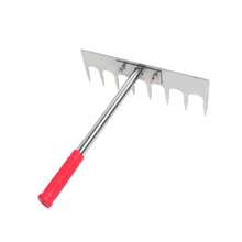Gartenblatt Rake Garden Tool High Potence potente cosas robustas de acero inoxidable robusto para el aflojamiento de la gestión de la tierra a partirGarden Rakes - como en la foto - Ver 7