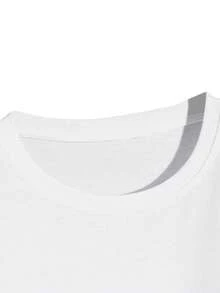 Set Of 3 Stylish Plain T-Shirts, Casual, Minimalist, Colorful, Unisex, Men's And Women's, 100% Cotton, Top Premium Streetwear, New Release, Immediate Shipping, Various Colors!! Plus Size - 黑色 白色 棕色 - 查看 4