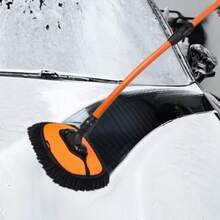 Genérico Car Wash Mop, Car Cleaning Mop, Aluminum Alloy, Chenille Long Handle No Scratch Extendable Duster for Automotive, Truck, Vehicle Dirt Dust Detailing, Auto Washing Tool, 27x15cm(default) - Multicolor - Ver 5